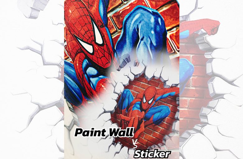 MOW ep.12 Paint wall กับ Sticker นั้นมีความต่างกันยังไงจากรูปภาพแบบเดียวกัน